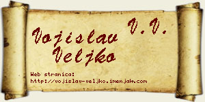 Vojislav Veljko vizit kartica